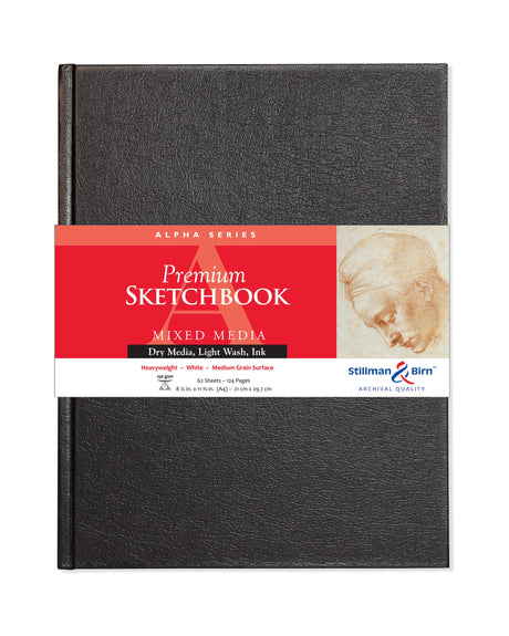 Stillman and Birn Alpha Series White Sketchbook for Dry Media Ink and Light Wash - Retail Maharaj