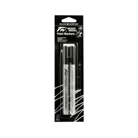 Daler Rowney FW Refillable Empty Paint Markers for Mixed Media - Retail Maharaj