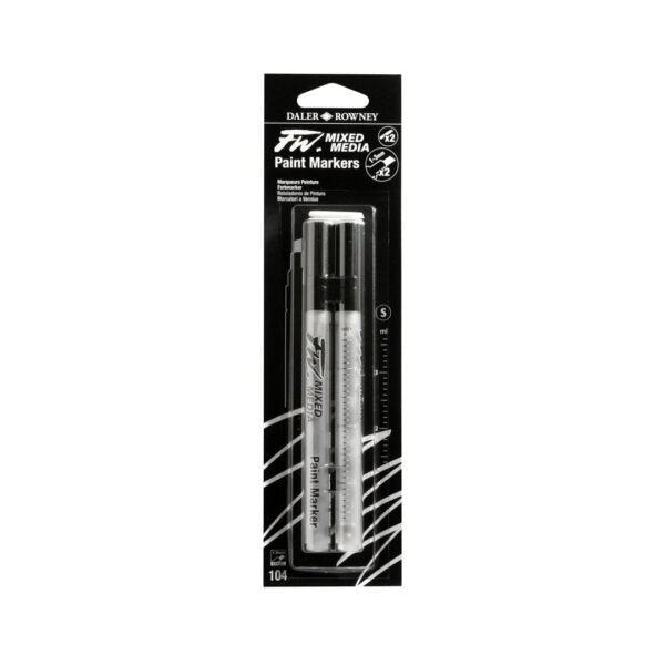 Daler Rowney FW Refillable Empty Paint Markers for Mixed Media - Retail Maharaj
