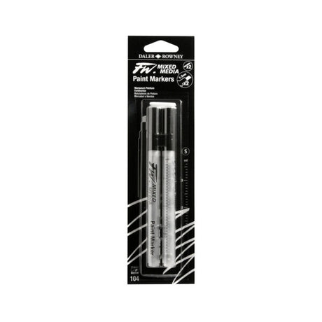 Daler Rowney FW Refillable Empty Paint Markers for Mixed Media - Retail Maharaj