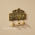 Tirupati Door Hanging Shankh Chakra Namah Latkan Gold Plated Antique Decorative Showpiece for Home - Retail Maharaj