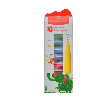 Faber Castell Kindergarten Grip Crayons for Kids Assorted Colours - Retail Maharaj