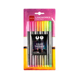 LINEPLUS Lineworks Fineliner Color Therapy Set (5 / 10 / 20 Colors) - Retail Maharaj