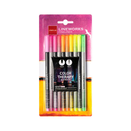 LINEPLUS Lineworks Fineliner Color Therapy Set (5 / 10 / 20 Colors) - Retail Maharaj