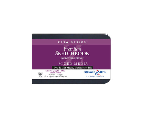 Stillman Birn Zeta Series Extra Heavyweight Smooth Paper Sketchbook Open Stock - Retail Maharaj