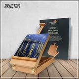 Brustro Wooden Table Box Easel with Storage for Painting and Art Supplies - Retail Maharaj