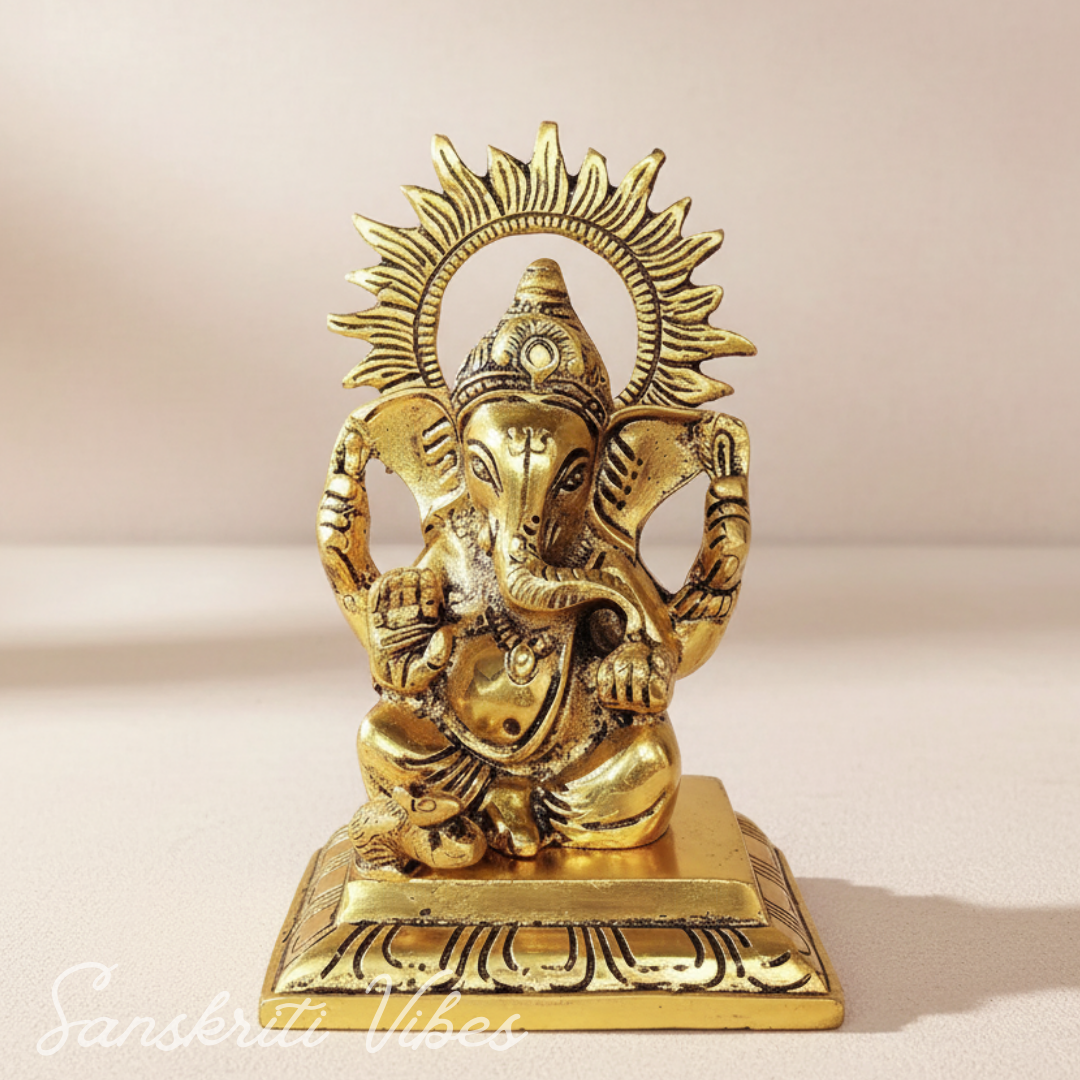 Ganesha Metal Statue Decorative Showpiece for Home and Office Decoration - Retail Maharaj