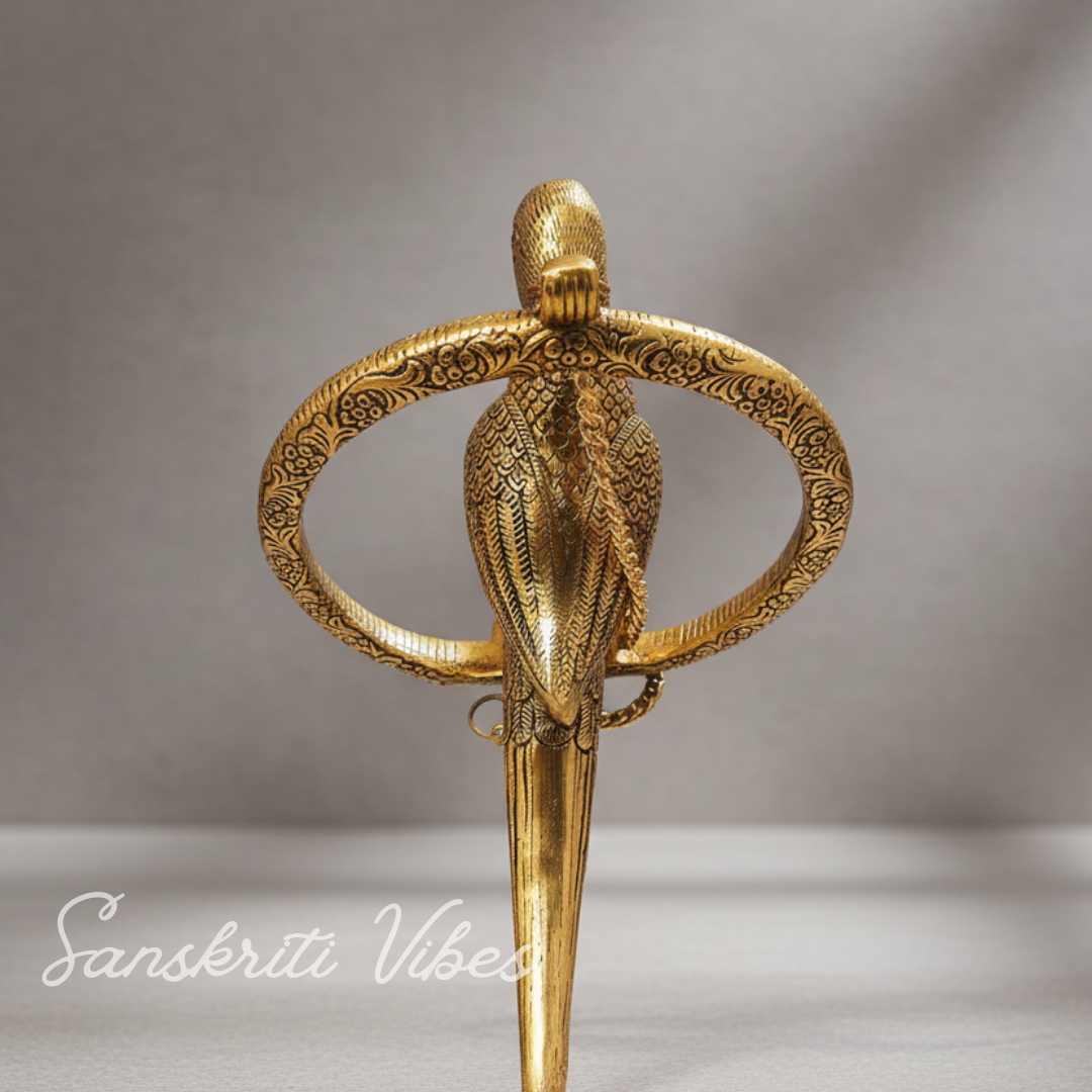 Metal Parrot Statue for Door Hanging Ethnic Bird Decorative Showpiece - Retail Maharaj