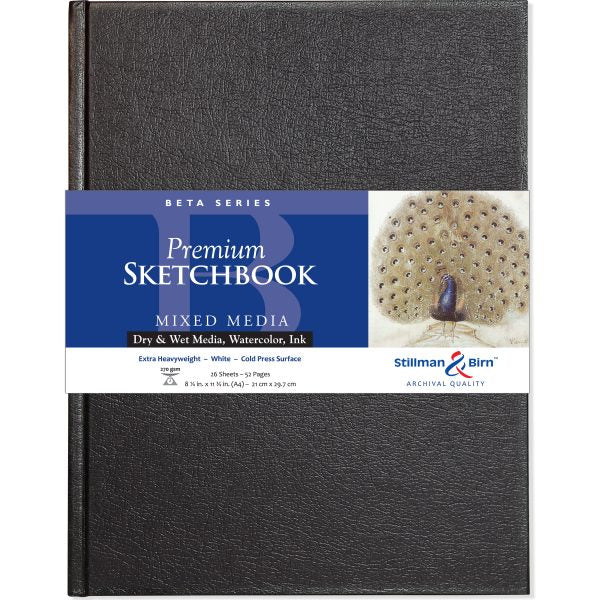 Stillman and Birn Beta Series Extra Heavyweight Sketchbook for Watercolor and Mixed Media - Retail Maharaj