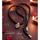 Tulsi Radha Naam Kanthi Black Mala | Handcrafted Spiritual Necklace for Devotion, Peace and Protection - Retail Maharaj