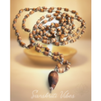 Conch/Shank Design Handmade Tulsi Kanthi Mala – Sacred Tulsi Beads with Conch Symbol - Retail Maharaj