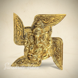 Metal Swastik Ganesha Murti Lucky Showpiece for Home and Pooja Room Decoration - Retail Maharaj