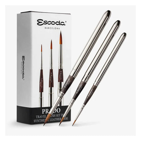 Escoda Prado Tame Synthetic Travel Brush Set Series 1468 - Retail Maharaj