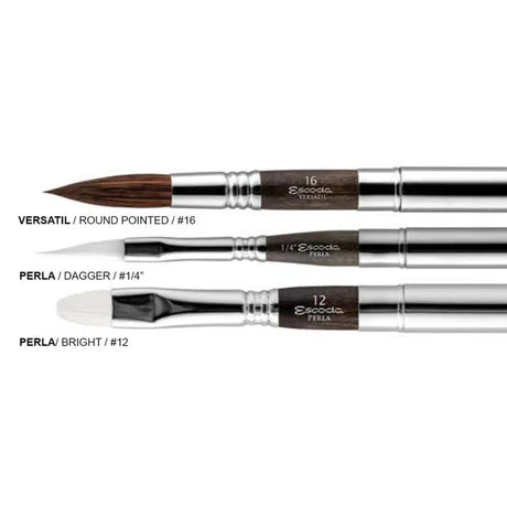 Escoda Black Synthetic Travel Brush Set Series 1272 - Retail Maharaj