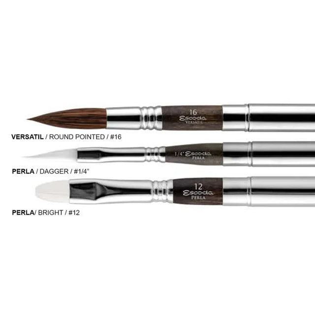 Escoda Black Synthetic Travel Brush Set Series 1272 - Retail Maharaj