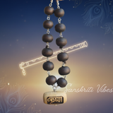 54+1 Krishna Shyama Beads Silver Mala – For Chanting and Spiritual Wear - Retail Maharaj