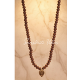 Small Radha Locket Kanthi Mala – Sacred Necklace for Spiritual Healing & Protection - Retail Maharaj