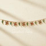 Swastik Shubh Labh Metal Toran for Diwali Door Hanging Home Decoration - Retail Maharaj