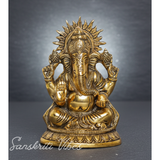 Ganesha Metal Statue for Temple Pooja and Home Decoration - Retail Maharaj