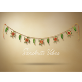 Swastik Shubh Labh Metal Toran for Diwali Door Hanging Home Decoration - Retail Maharaj