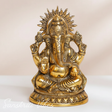 Ganesha Metal Statue for Temple Pooja and Home Decoration - Retail Maharaj