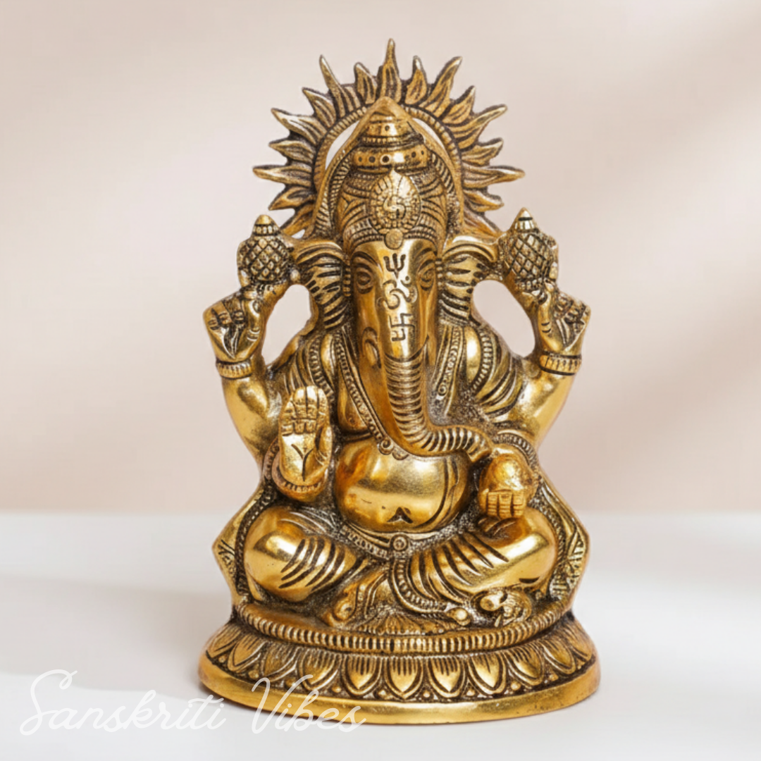 Ganesha Metal Statue for Temple Pooja and Home Decoration - Retail Maharaj