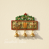 Tirupati Door Hanging Shankh Chakra Namah Meenakari Decorative Latkan Showpiece for Home - Retail Maharaj