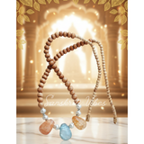 Original Crystal with Tulsi Kanthi Design Mala – Premium Crystal Beads with Tulsi, Spiritual & Elegant - Retail Maharaj