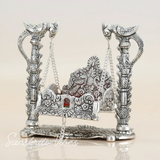 Metal Laddu Gopal Jhula Krishna Hindola Palana Decorative Swing for Temple Pooja Home Decor and Gift - Retail Maharaj