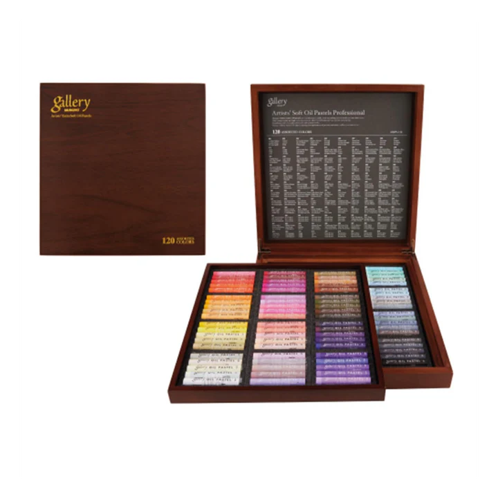 Mungyo Gallery Soft Oil Pastels Set of 120 in Wooden Box – Multi Colors - Retail Maharaj