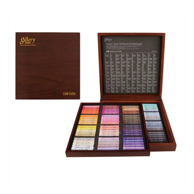 Mungyo Gallery Soft Oil Pastels Set of 120 in Wooden Box – Multi Colors - Retail Maharaj