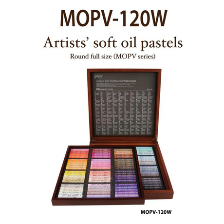 Mungyo Gallery Soft Oil Pastels Set of 120 in Wooden Box – Multi Colors - Retail Maharaj