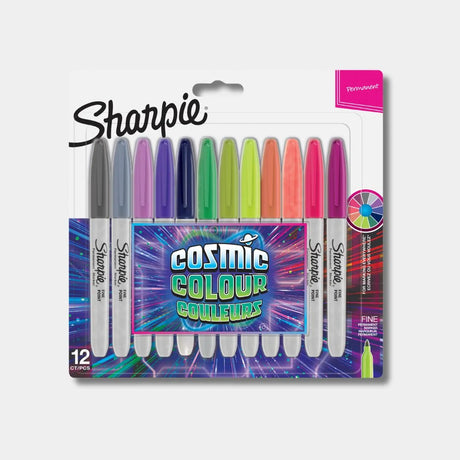 Sharpie Cosmic Colour Set of 12 for Vibrant and Bold Designs - Retail Maharaj