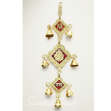 Wall Hanging Bells Multicolor Decorative Showpiece – 27 Cm (Aluminium) - Retail Maharaj