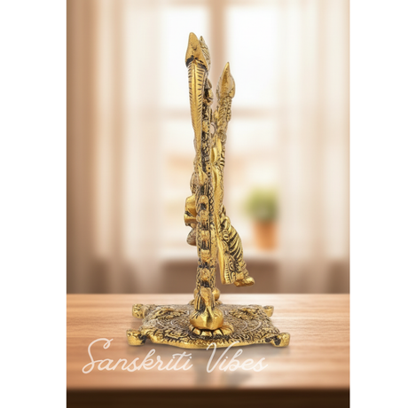 Radha Krishna Jhula Metal Idol for Home Decor and Spiritual Gift - Retail Maharaj