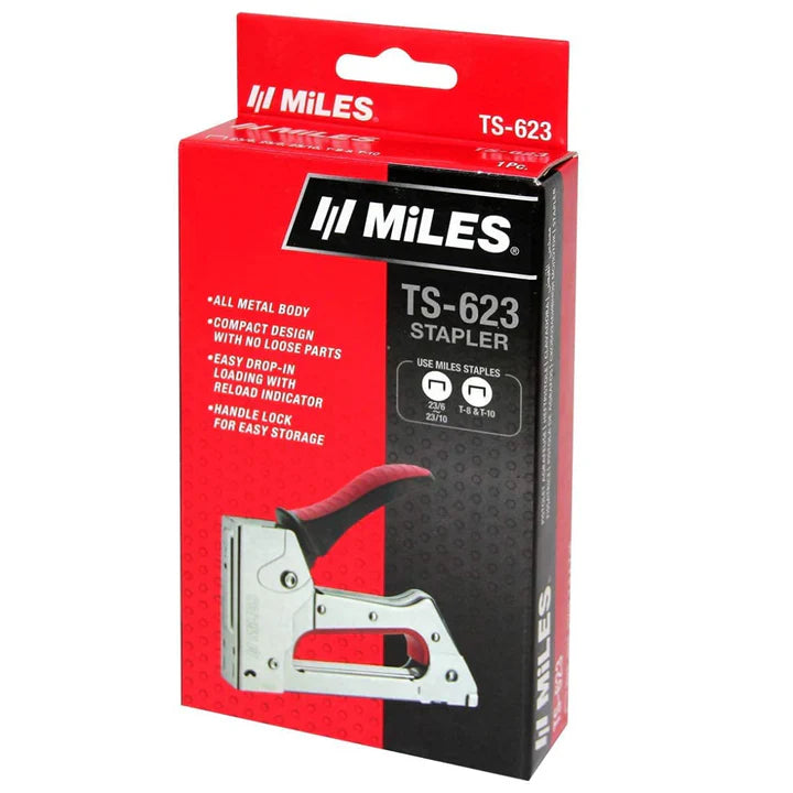 Miles TS 623 Gun Tacker – Heavy Duty Manual Staple Gun - Retail Maharaj