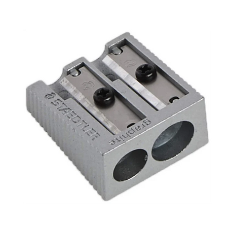 Staedtler Double Hole Metal Sharpener – Premium Quality for Standard and Jumbo Pencils - Retail Maharaj