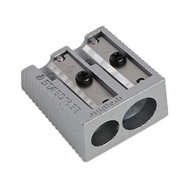 Staedtler Double Hole Metal Sharpener – Premium Quality for Standard and Jumbo Pencils - Retail Maharaj