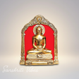 Metal Mahaveer On Thin Metal Frame Antique Finish Decorative Showpiece for Table and Wall Hanging - Retail Maharaj
