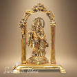 Radha Krishna Metal Idol Gold Antique Finish for Pooja and Home Decor - Retail Maharaj
