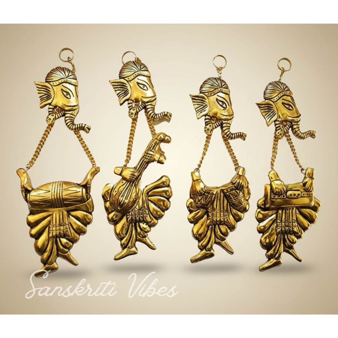 Wall Hanging Ganesha Ji Decorative Aluminium Wall Art Beautiful Ganesh Wall Decor Ideal for Home and Wedding Gifts - Retail Maharaj