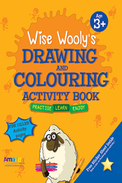 Wise Wooly's Drawing & Colouring Activity Book Age 3+ - Retail Maharaj