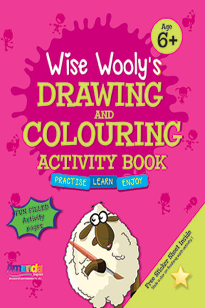 Wise Wooly's Drawing & Colouring Activity Book Age 6+ - Retail Maharaj