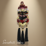 Metal Narsingh Kirtimukha Nazar Battu with Naag Ganesha Suraksha Kawach Mask Aluminium Evil Eye Protection Wall Hanging for Home and Office 10 Inch Multi Color - Retail Maharaj