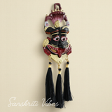 Metal Narsingh Kirtimukha Nazar Battu with Naag Ganesha Suraksha Kawach Mask Aluminium Evil Eye Protection Wall Hanging for Home and Office 10 Inch Multi Color - Retail Maharaj