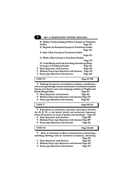 ABC OF INTRO. TRANSLATION STUDIES (SEC) (ENGL3051) SEMESTER-3, B.U (English Version) - Retail Maharaj