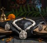 Premium Authentic Handmade Soapstone Jewelry – Matsyakanya (Mermaid) Pendant & Earring Set | Hand-Carved Artisan Stone Jewelry