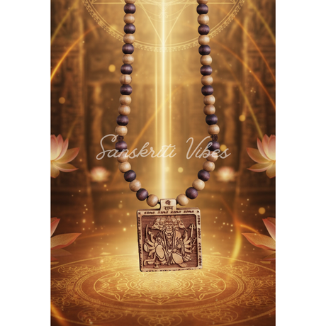 Panchmukhi Hanuman Ji With 108 Tulsi Beads Mala – Sacred Tulsi Beads Mala for Devotees of Lord Hanuman - Retail Maharaj