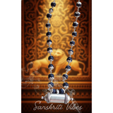 Buy Silver Narasimha Kavach Tulsi Mala Online – 8 mm Black Tulsi Beads with 92.5% Pure Silver - Retail Maharaj