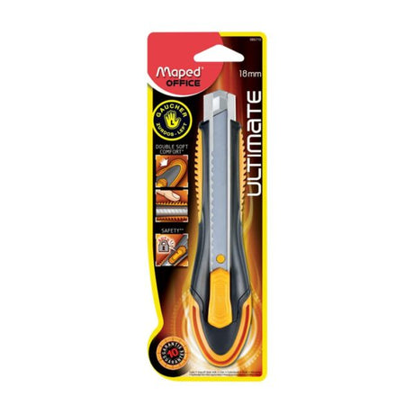 Maped Ultimate Heavy Duty Utility Cutter with Auto Lock Blade 9mm or 18mm - Retail Maharaj